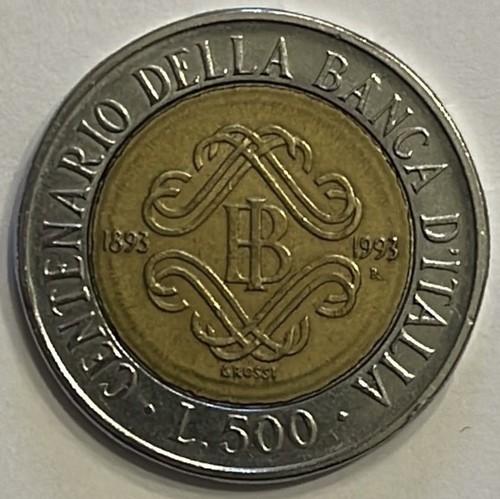 Moneta 500 lire centenario - 500,