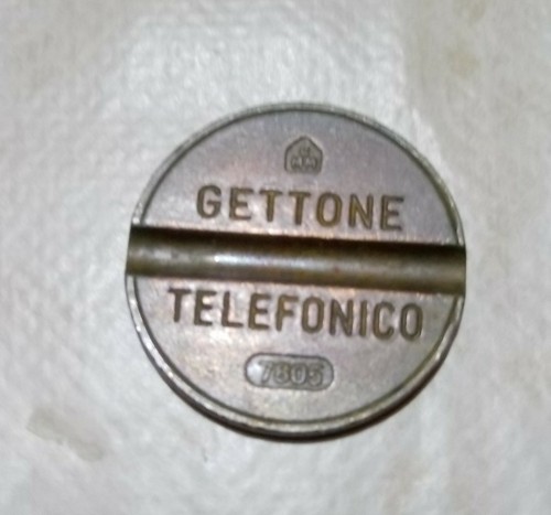 Gettone telefonico con - telefonico,