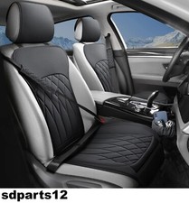 Coprisedili Anteriori Auto Neri con Tasche Per Fiat Punto Stilo Panda 