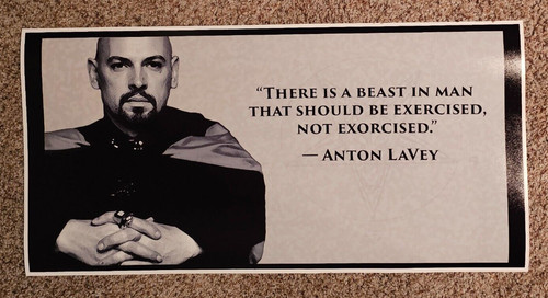 Poster citazione anton lavey - poster,