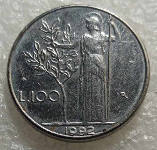 Moneta piccola 100 lire - moneta,