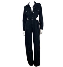 Tuta Zara nera denim donna