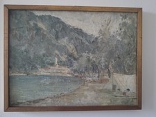 Giovanni Giavini BUSTO ARSIZIO 1938 Colazza Novara olio Su Tavola Quadro