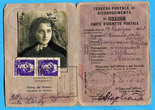 Tessera postale - postale, di