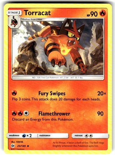 Torracat uncommon set base - uncommon,