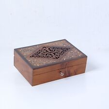 Vecchia scatola in legno noce