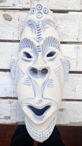 Maschera ceramica tribale - ceramica,