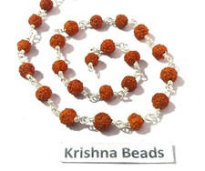 3 Feet Rudraksha Beads 5-6mm