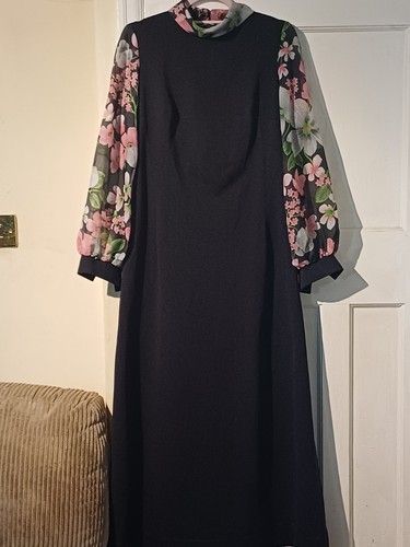 Abito vintage anni nero - vintage,