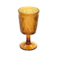 Set 2 calici acqua vetro ambra