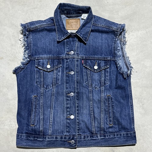 Gilet camionista jeans - , denim