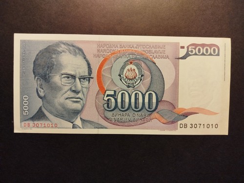 Banconota 5000 dinari - 5000,