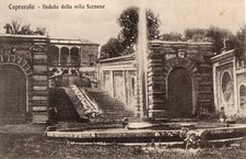 CARTOLINA ITALIA VITERBO CAPRAROLA VEDUTA DA VILLA FARNESE ITALY POSTCARD