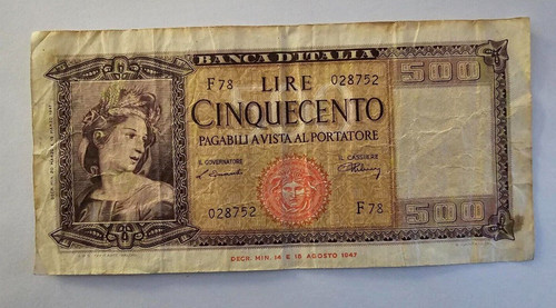 Italia 500 lire - 500, 20.3.1947