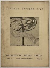 WILDT ADOLFO BOLLETTINO DI BOTTEGA D'ARTE LIVORNO 1923 ANNO II° N° 15