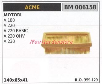 Filtro aria acme motore - filtro,