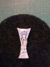 Calcio Distintivo Vintage Spilla Juventus Football Argento 925 Coppa UEFA 1990