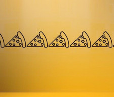 insegna pizza segnaletica porta negozio asporto pubblicità finestra decalcomania adesivo shopping