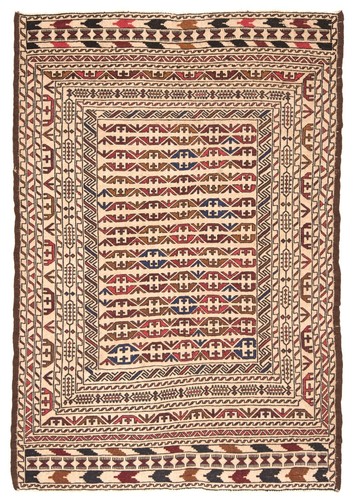 Tappeto orientale tessuto - , a