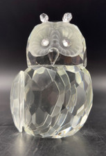 Statuetta statua figurine soprammobile cristallo Mocrystal t Swarovski GUFO