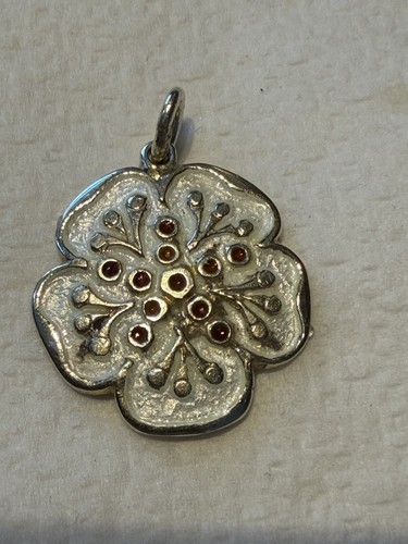 Ciondolo fiore smaltato