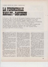 advertising Pubblicità-TEST MOTO HARLEY DAVIDSON XR 750 1972 MOTOGP R. PASOLINI