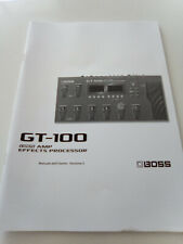 MANUALE BOSS ROLAND GT 100
