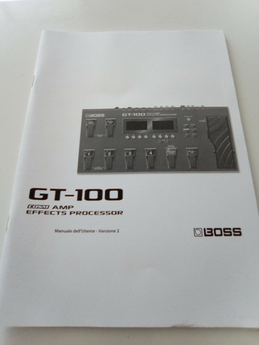 Manuale boss roland - manuale, gt