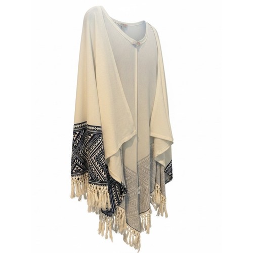 Poncho gianni bini panna - poncho,