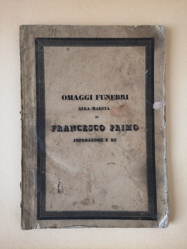 Libro omaggio funebre - , a
