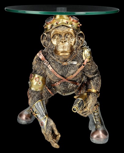 Tavolo scimmia steampunk - scimmia,