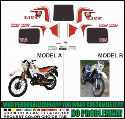 Adesivi elefant 125 1984 - elefant, kit