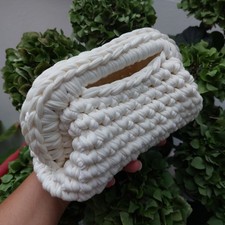 Borsa Clutch all'uncinetto