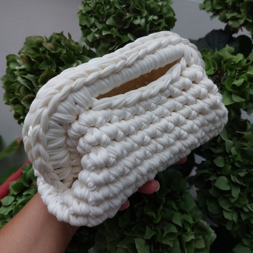Borsa clutch all uncinetto - borsa, all'uncinetto