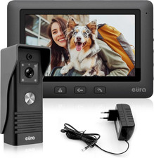 Black VDP-45A3 Alpha Videocitofono a 4 Fili, Colori Da 7", Nero, 1 Monitor