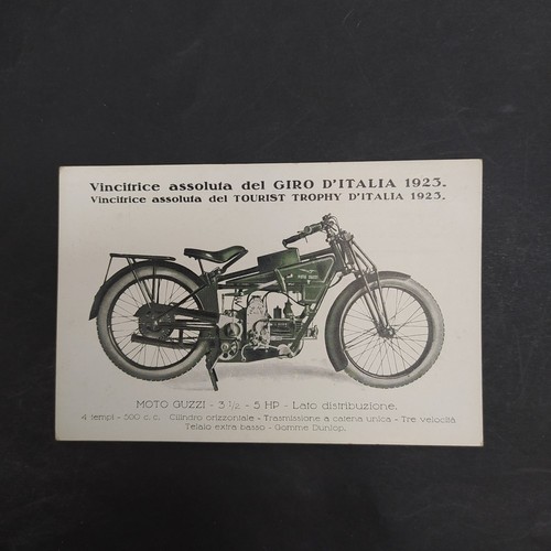Cartolina promozionale moto