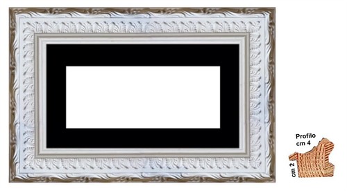 Cornice legno bianca - in,