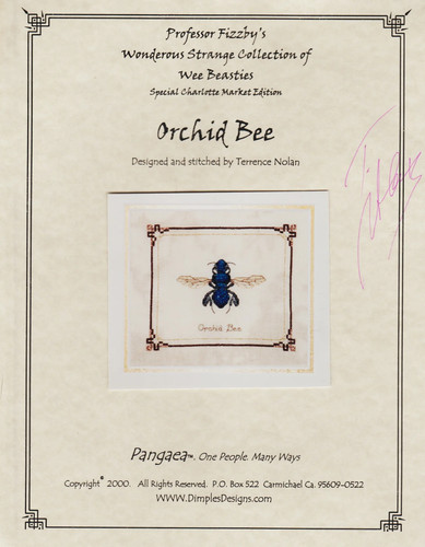 Orchid bee dimple - bee, designs