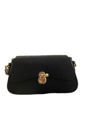 borsa baguette in vera pelle