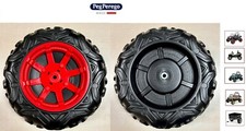 PEG PEREGO coppia ruote anteriori POLARIS RANGER RZR 900 12 VOLT -nuovo-Italia