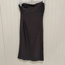 Abito Herve Leger grigio senza