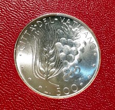 VATICANO PAOLO VI° 1975 ANNO XIII 500 LIRE ARGENTO DA DIVISIONALE FDC