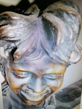 Busto in bronzo acquaiolo inizi '900 con base in marmo, bellissimo. 