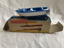 POLITOYS CHIEFTAIN "16" MOTOSCAFO CON CARRELLO N.42 S.1/41 1960 CON BOX