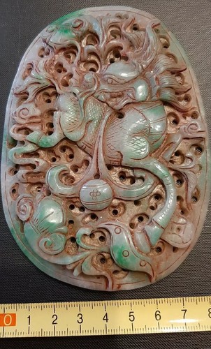 Raro placca drago giada - placca,