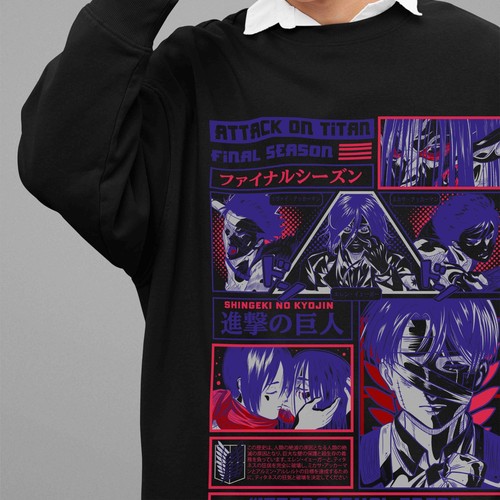 Felpa attack titan - attack,
