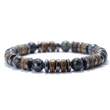 Men's Black Stone and Natural
