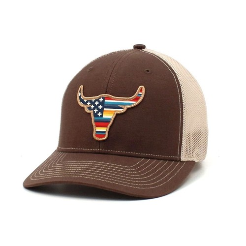 Ariat men brown snapback - ariat,