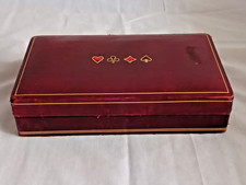 anni 40/50 - Vintage Scatola Porta Fiches da Gioco