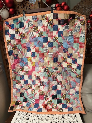 Trapunta coperta neonato fatta